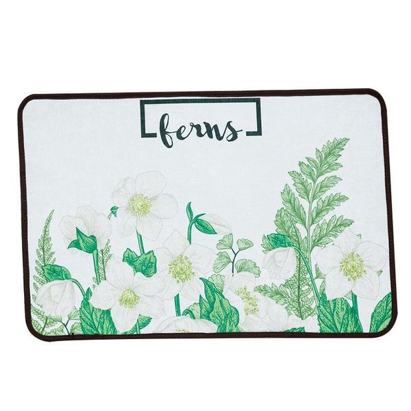 

pastoral plant fresh strips door mat kitchenedroomathroom absorbent slip