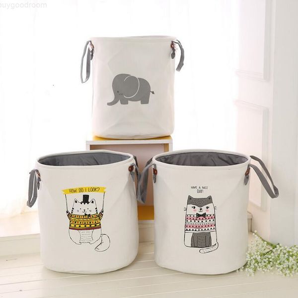 

thickened double storage bucket eva storage baskets kids room toys clothing storage bags cotton laundry bag