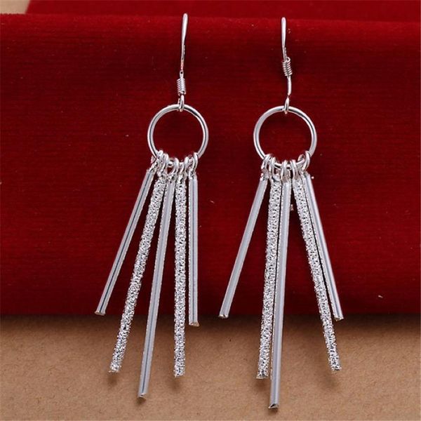 

beautifully five column silver color earrings selling fashion jewelry wild party gifts e026 h jllmvj, Golden