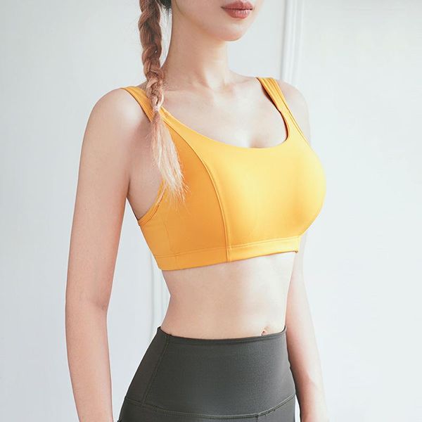 

gym clothing quality sports yoga bra women wire-shockproof vest underwear -proof fitness bralette running bras, White;black
