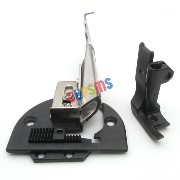 

1 set #crb-special needle plate+feeder binder+ walking foot for consew 206rb juki dnu-1541 dnu-2411, Black