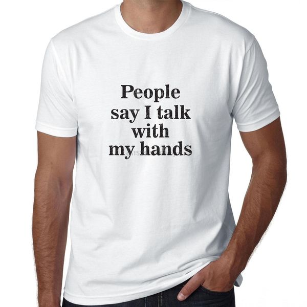 

people say i talk with my hands american sign language men's hoodie designers t shirts sweatshirt