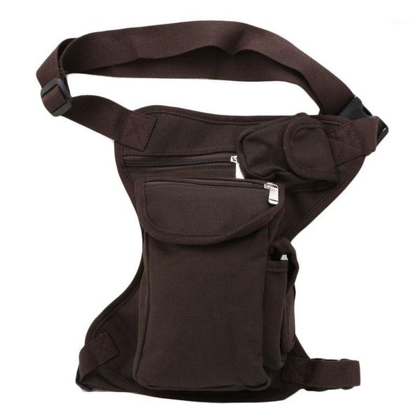 

canvas men's motorcycle riding hip fanny pack waist thigh drop leg bags h8wd1