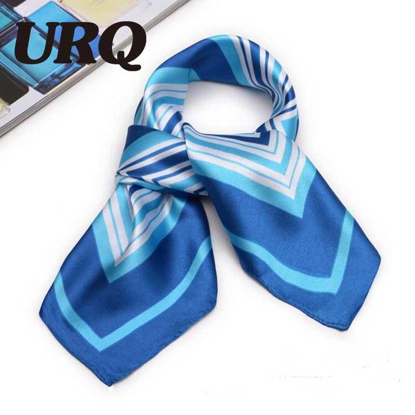 

scarves women bandanas silk fashion soft light weight for anytime square hair and head scarf 60*60cm s6a6147, Blue;gray