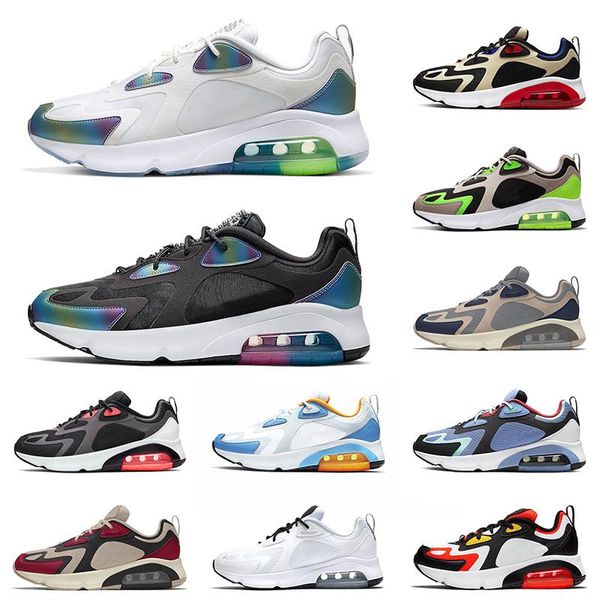 

fashion 200 mens women running shoes bubble pack white black royal orange volt green bronw university blue trainers cushion sport 36-45