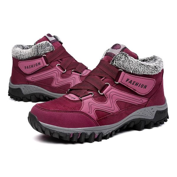 

женские зимние сапоги плюшевые теплая удобная обувь женщина улице отдыха обувь кроссовки тенис feminino повседневный zapatos de mujer, Black