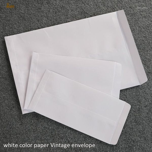 

greeting cards 2021 postcard 100pcs in/ 32x23cm blank vertical envelope gift mailer for cash/seed/ kraft paper /white color 120gsm vintage1