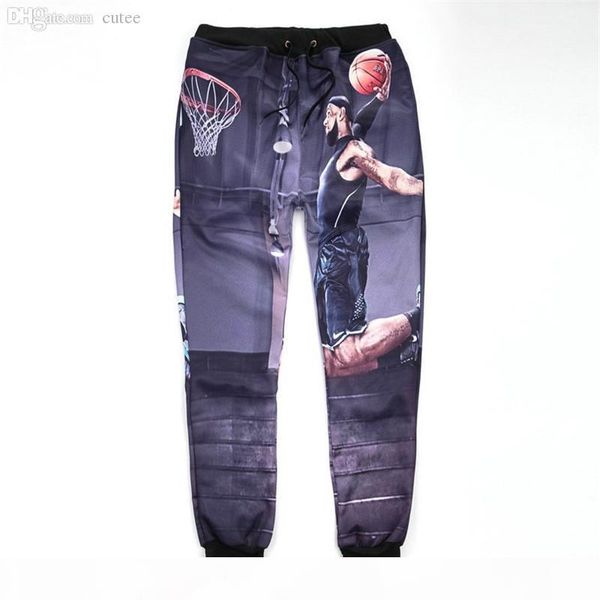 

wholesale-alisister hip hop mens basketball pants new fashion printed 3d jogger pants harajuku sweatpants sport trousers running pants, Black