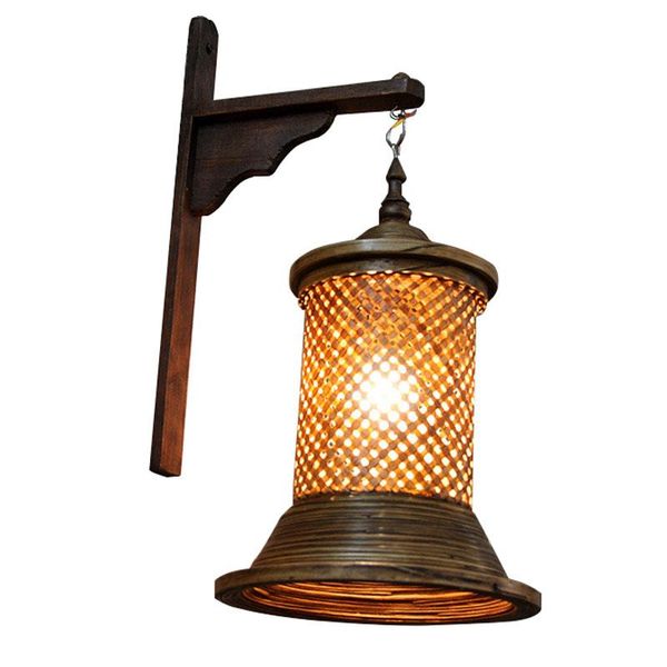 

hand-made bamboo lamp club l hallway decorated wall lamp lighting decoration