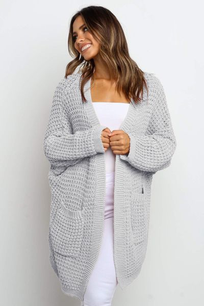 

spring and autumn new cardigan sweater lantern sleeve loose and plus-sized casual sweater women long coat womens sweater, White;black
