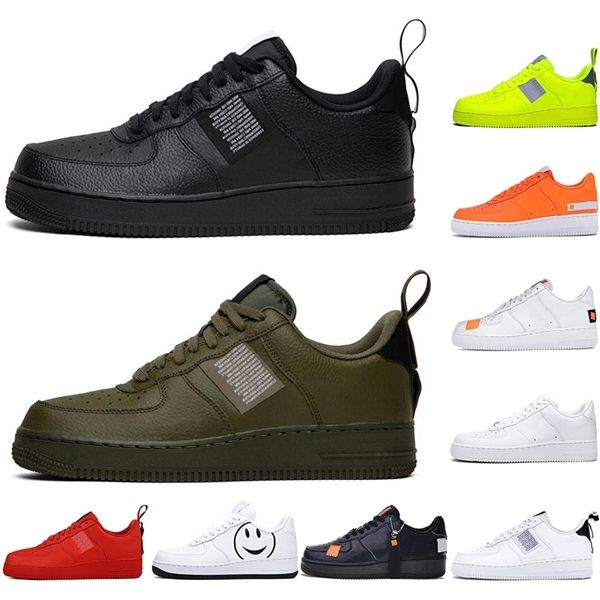 

utility volt black white skatboard running shoes women men pro cut one utility olive dunk 1 chunky flats casual sport sneakers size 36-45