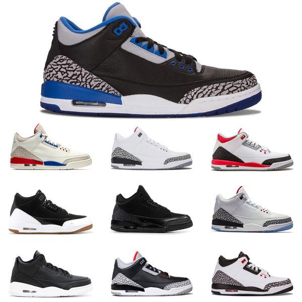 

black cement men shoes 3 og pure white 3s unc wolf grey sport true blue tinker green mens trainer sports sneakers 7-13