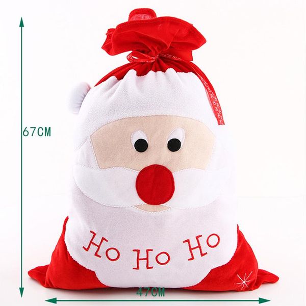 

new arrival wholesale christmas eve gift bag santa claus sacks merry christmas home ornament for children new year gift bbyakt lipper