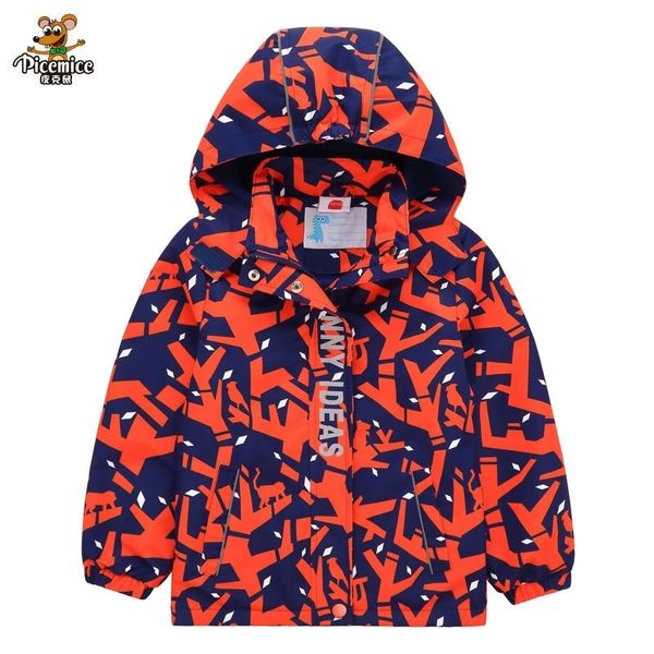 Casaco de meninos impermeável quente 2020 primavera outono bebê jaquetas à prova de vento criança com capuz Outerwear Deck-deck Polar Lese Revestimentos LJ201120