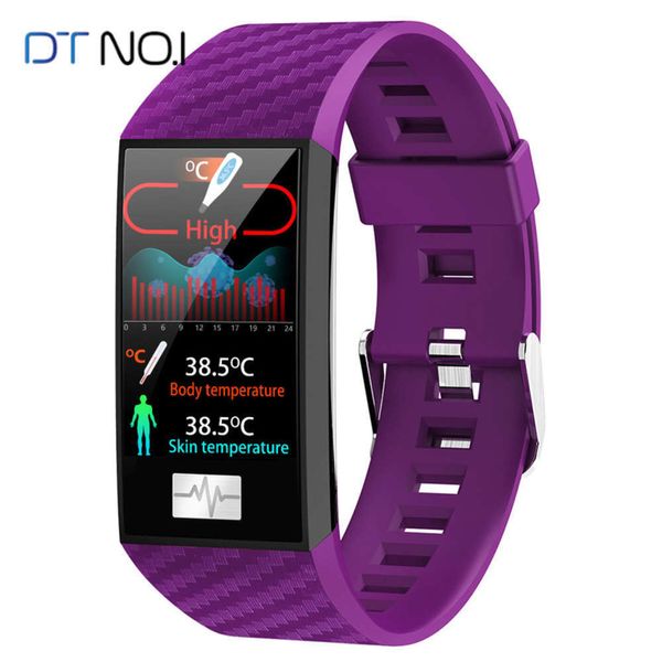 

new dt58pro real time continuous dynamic temperature monitoring ip68 waterproof exercise meter step smart braceletbgt