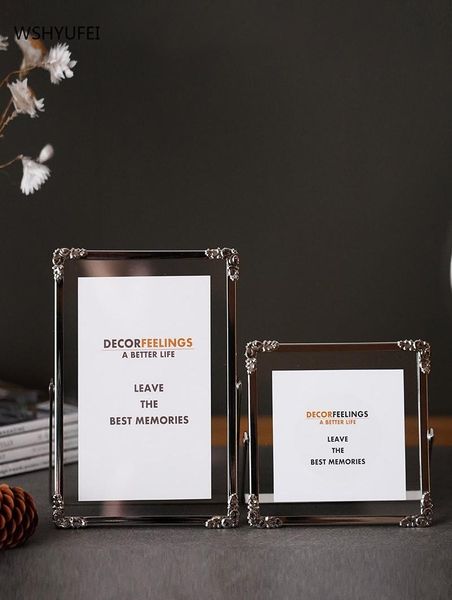 

frames wshyufei metal glass po frame 5-inch wedding materials art decoration suitable for home office birthday present