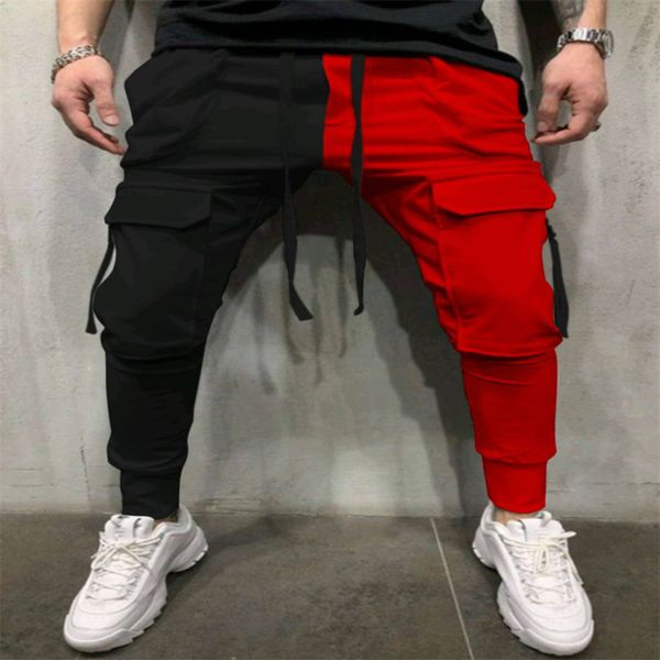 

casual with side pockets work fashion multi pocket, sportswear, Black