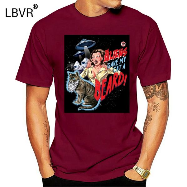 

aliens gave my cat a beard by steven rhodes t shirt sport hooded sweatshirt hoodie