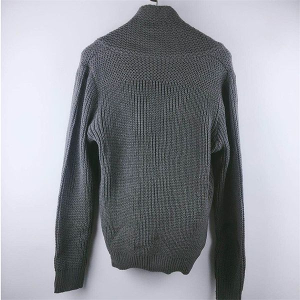 

men's wool pullover cashmere turtleneck slim fit turn-down collar warm thick long sleeve clothes knitted cotton casual sweaters 201203, White;black