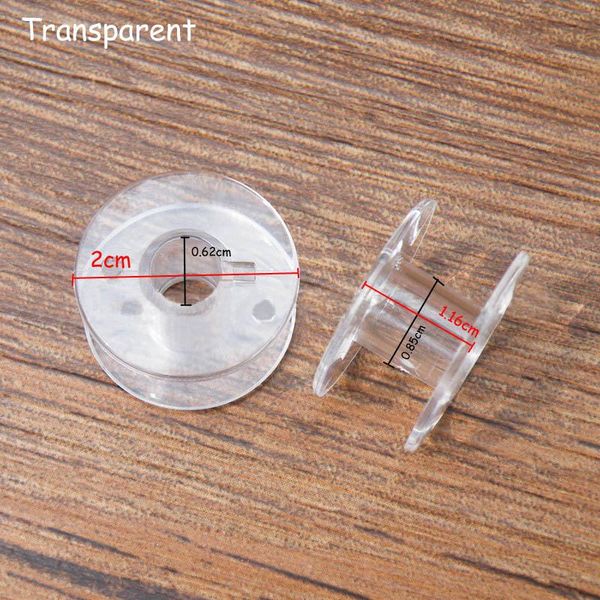 

50pcs transparent sewing machine spool home plastic spool sewing tool accessories universal empty bobbin 50pcs transparent wmtfft bdesybag