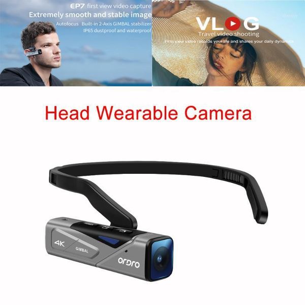 

camcorders 4k video camera digital camcorder ep7 uhd 60fps wearable anti-shake ip65 waterproof camara filmadora vlog recorder1