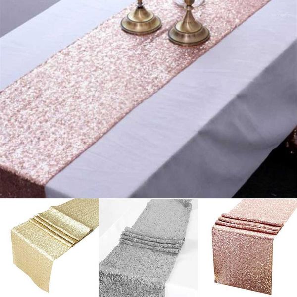 Tavolo da paillettes di tavolo da paillettes di stoviglie usa e getta tovaglia rettangolare a prova di polvere per arredamento per matrimoni a casa LB1