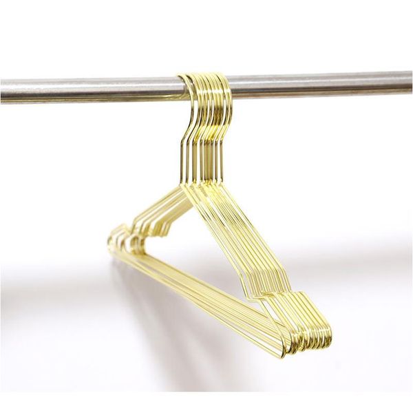 

20pcs golden/rose gold metal clothes shirts hanger with groove, heavy duty strong coats hanger, suit hanger, wir bbyadk