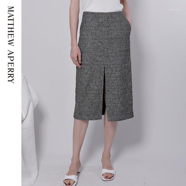 

wool imported slim fit wool straight skirt1, Black