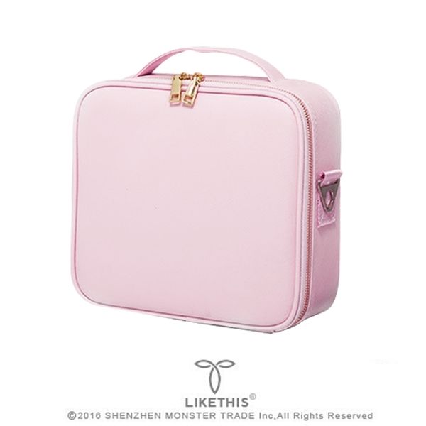 

likethis new cosmetic bag organizer women travel make up cases big capacity cosmetics suitcases for makeup 190717 y200714, Blue;pink