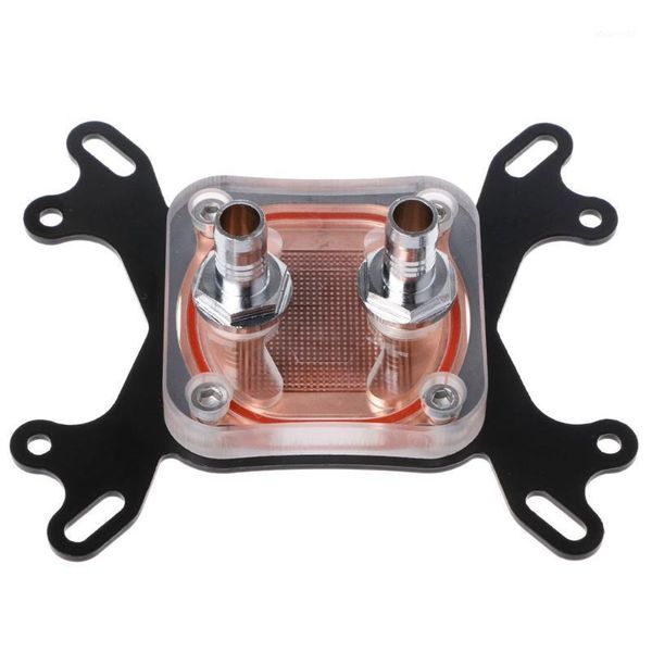 

2020 new computer cpu water cooler 50mm transparent cover cooling block for amd1