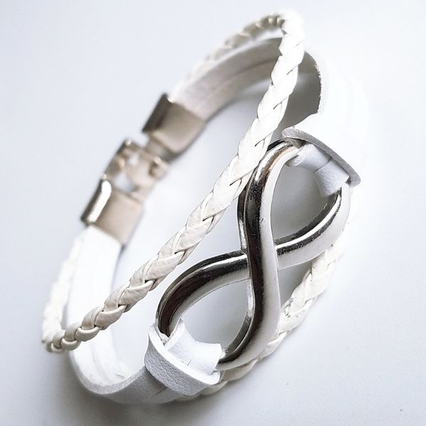 

модные аксессуары счастливчиков мужские модные аксессуары повезло 8-символьный кожа мужской кожаный браслет 8-символьный браслет wcj5z, Golden;silver