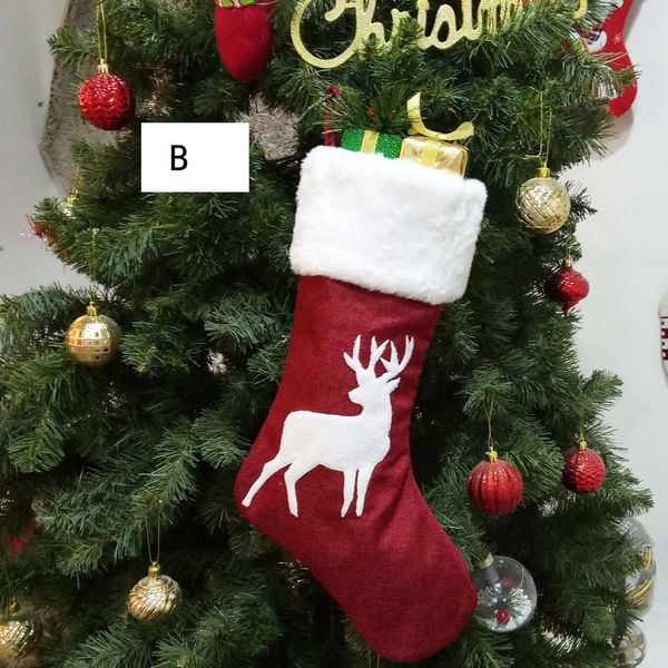 

party trees ornament new decorations santa christmas stocking candy socks bags xmas gifts bag owd1082 uq6g