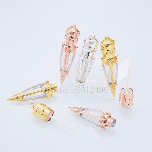

10/30/50pcs 5ml empty carrot shape lip gloss tube,diy rose gold/gold/silver liquid lipstick container,refillable lipgloss bottle
