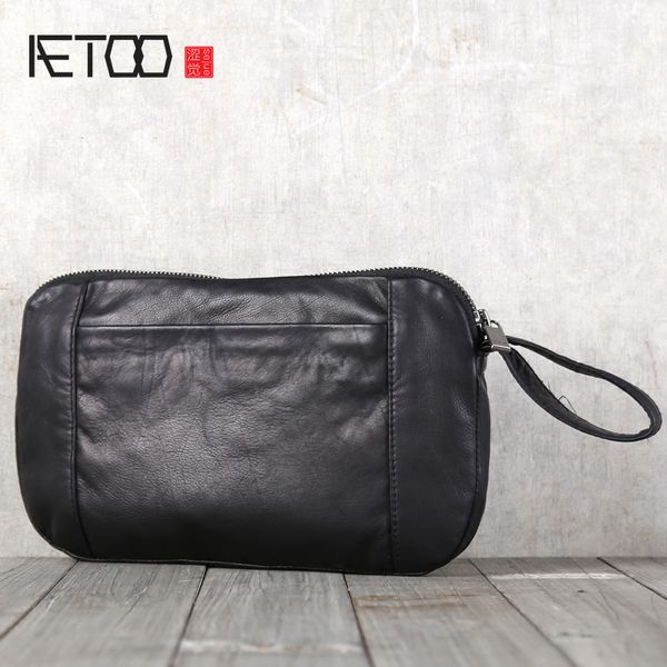 

hbp aetoo men's fetal cowhide handbag leather envelope bag