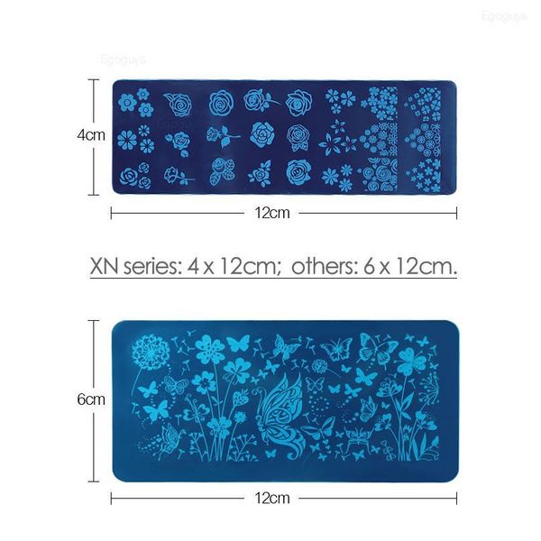 

1pc nail art printing stamping templates stainless steel print stamp plate geometric lace flower animal pet stamper sten qylrwu