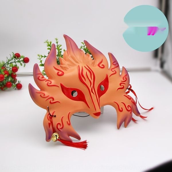 

ommh4 2020 fairyland fire fox xianqi dress dimensional fairyland fox mask animation two up japanese cool handsome pvc mask jslnt