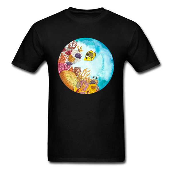 

sea fish awesome men t shirt black blue soft & tees for friends custom plus size watercolor print sport hooded sweatshirt hoodie