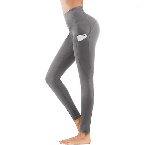 

yoga outfits women's tight elastic quick dry solid color pocket seamless compression pants leggins fitness workout training clothing1, White;red