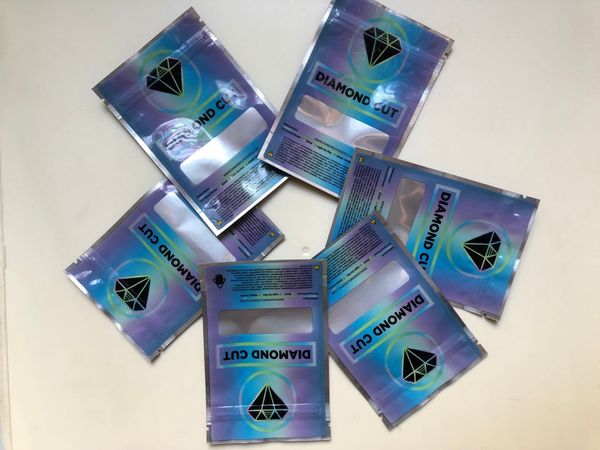 

empty edibles 3.5g diamond bags cut reusable bags mylar bag packaging ziplock local wmtmd xhhair