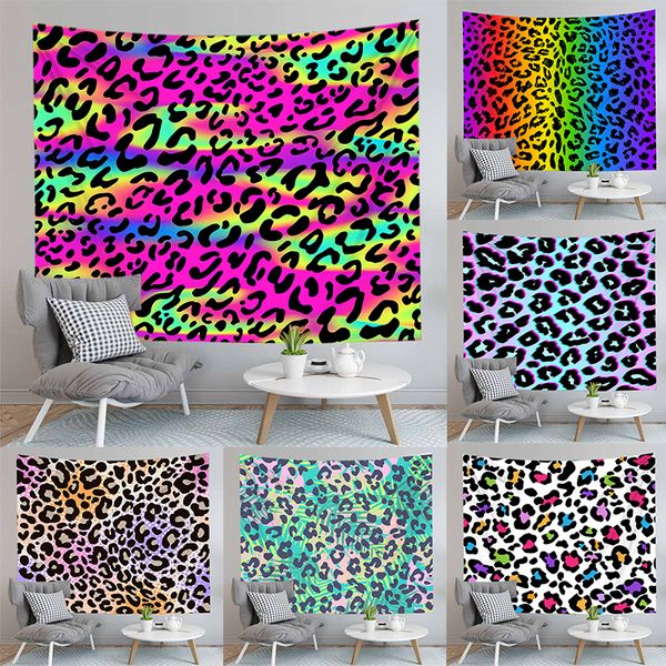 

leopard print wall hanging tapestry living room decor home decoration