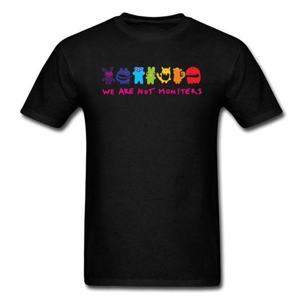 

gay lesbian pride we're not monsters tshirt woman colorful rainbow clothing tees funny sport hooded sweatshirt hoodie men t shirt