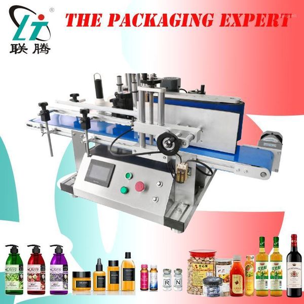 

table fully automatic round bottle labelling machine deskatype labeller plastic can glass wine bottle labeling fully auto1