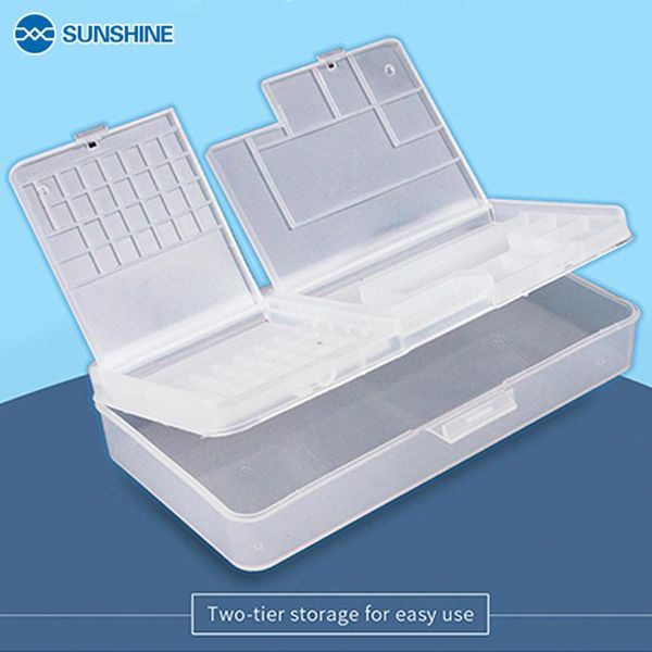 

sunshine ss-001a многофункциональный magic box мобильный телефон жк-экран mainboard ic компонентов пластик организация хранения box