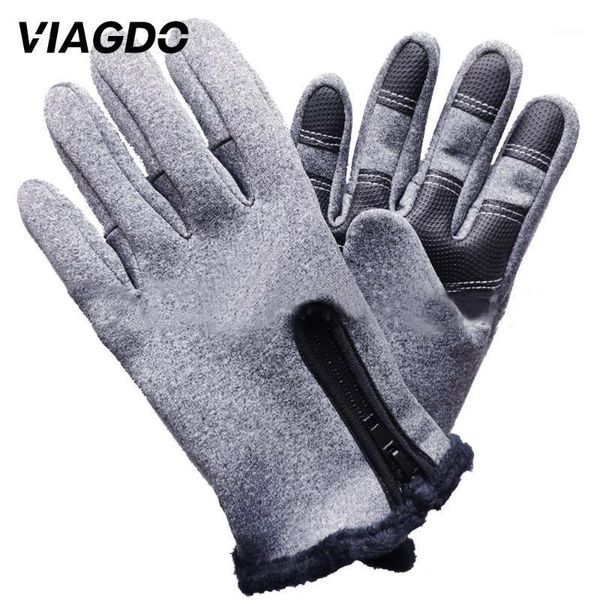 

ski gloves durable keep warm touch screen motorcycle waterproof material riding winter bicycle glove fleece gloves1