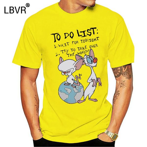 

pinky and the brain to do list t-shirt diy prited майка спортивная с капюшоном толстовка толстовка