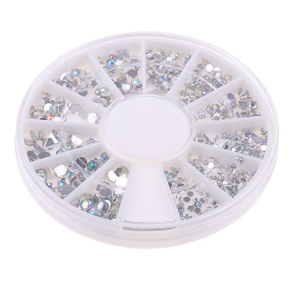 

12colors ассорти flatback акриловый кристалл украшение для nail art decor