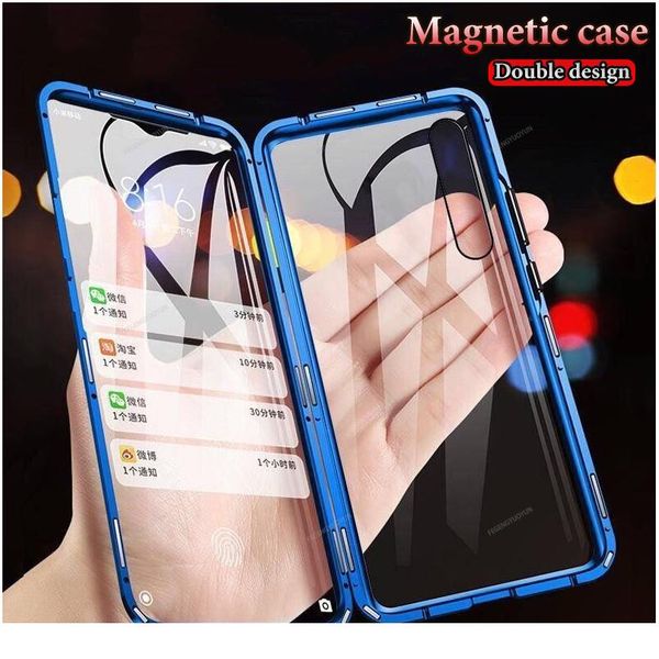 

металлический магнитный двухсторонний стеклянный чехол для стекла для xiaomi redmi примечание 7 8a k20 k30 pro телефон обложка для xia bbyui