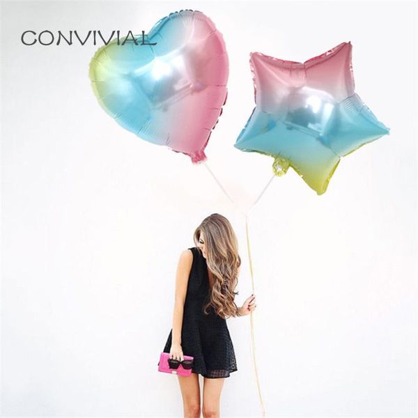 

2pcs 18inch foil star heart balloons party wedding decoration helium balloons round happy birthday baby shower party supplies qylsnc mywjqq
