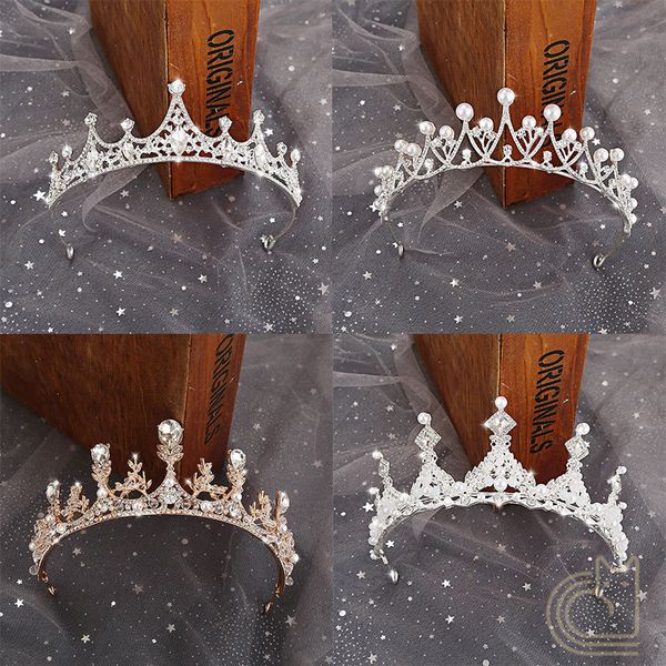 

headdress bride korean wedding dress accessories princess crown hair band, Silver