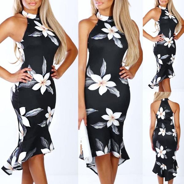 

hamsgend women's clothing appliques woman dress summer casual party daily polyester print standard woman dress 2020 dresses, Black;gray